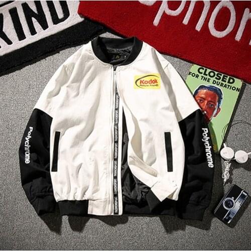 Spring Autumn Men Women Korean Ulzzang Thin Baseball Uniform Coat Couple Harajuku Streetwears Loose Aviator Jacket Tops