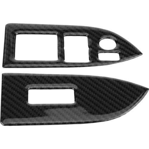 VGEBY Carbon Fiber Window Switch Button Cover Trim Frame Sticker for Subaru BRZ/Toyota 86 2013 2014 2015 2016 2017 2018