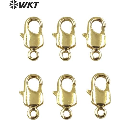 WT-JFE72 WKT NEW gold electroplated jewelry findings clasp for necklace or bracelet connector fashion gold lobster clasp