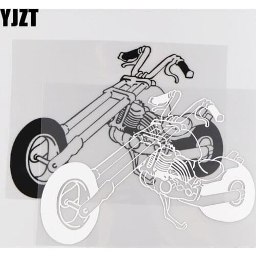 YJZT 20.1CM*14.3CM Locomotive Creative Decoration Car Sticker Vinyl Decal 1A-0117