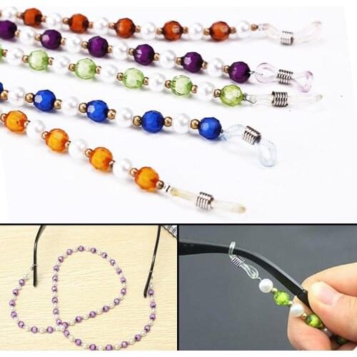 1 pcs Sun Glasses Colorful Beaded Neck Lanyard Cord For Spectacles Sunglasses Chain Strap Cable Eyeglass Chain Holder Hot Sale