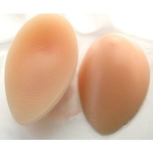 1200g a pair of falsies Water drop silicone breast prosthesis after breast surgery CD breast form Breast pad