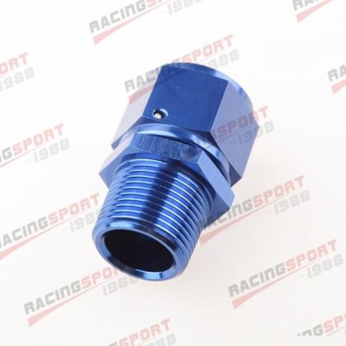 Fitting Adapter Swivel -12AN AN12 Female To 3/4" NPT Male Aluminum BLUE