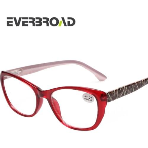 2017 Russian Style Fashion Reading Glasses Women High Power Farsightedness Eyeglasses +6.00 Degree