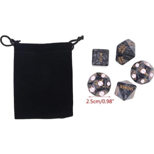 5Pcs/Set Funny Love Dice Game Toy Erotic Sexy Posture Adult Couple