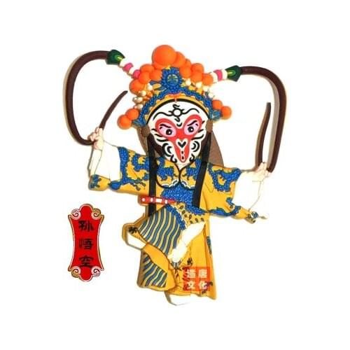 Wholesale 5PCS Chinese style Classic handmade rubber Peking Opera Facebook Fridge Magnet Magnetic Traditional Gifts Home Decor
