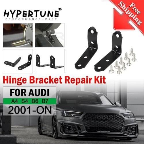 Free Shipping - 2pcs Glove Box Lid Hinge Snapped Repair Kit Hinge Brackets With Screws For 01-on Audi A4 S4 RS4 B6 B7 8E DIY