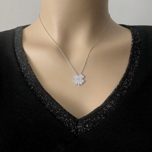 Free Lover 925 Sterling Silver Necklace Women Girls Gift Jewelry Accessories Fashion Handmade Elegant Chain