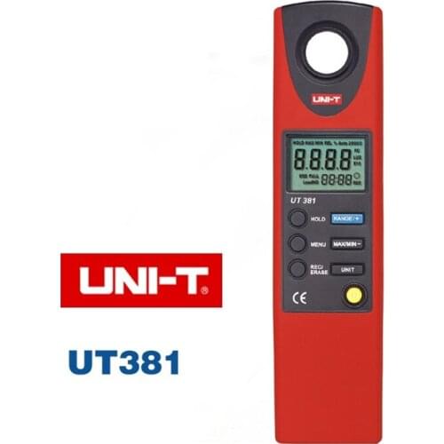 UNI-T UT381 Digital Professional Photometer Illuminance Measurement LCD Auto Range LUX/FC Luminometer Lux Meter UNI-T UT381