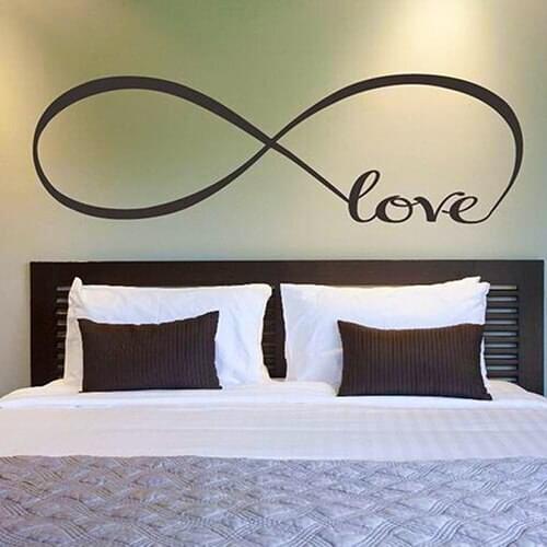 Home Bedroom Modern Style Art Decor Removable Wallpaper Love Loop Wall Sticker