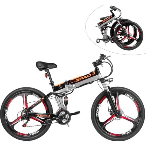 ZPAO Electric Sports Bike Electric Mountain bike LCD Display Foldable Electric Bike High Speed Motor Light Weight
