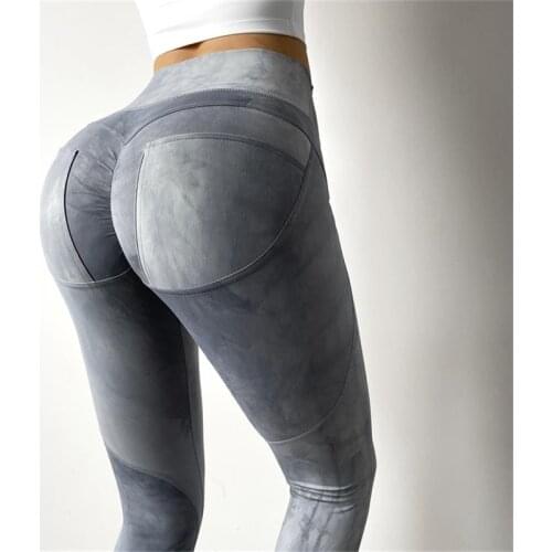 Naked-feel Fabric Scrunchy Booty Sport Leggings Women Stretchy High Waist Fitness Workout Tights Gym Pant