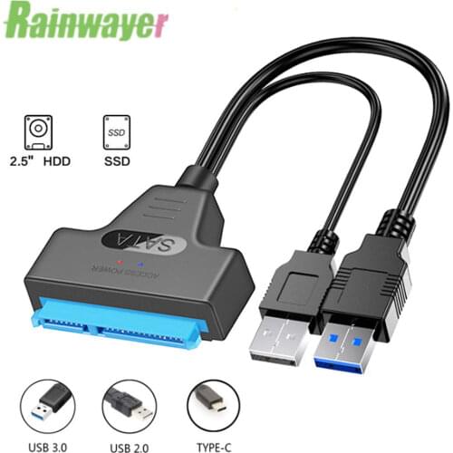 USB 3.0 To SATA 3 Cable Sata To USB Adapter Convert Cables Support 2.5 Or 3.5 Inch External SSD HDD Adapter Hard Drive