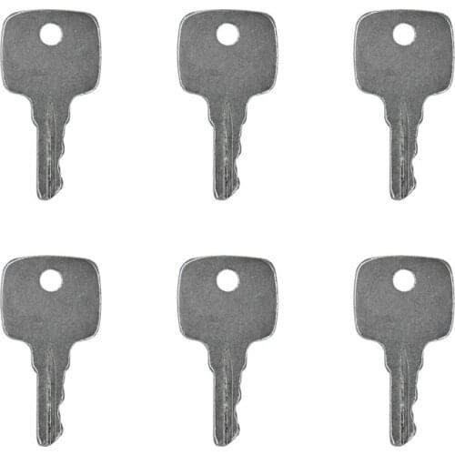 6PCS Ignition Keys AR51481 AT195302 AT145929 R45361 For John Deere 322 756 830 856 955 1630 2020 2520 4630 4840 4420 5210 5250