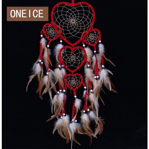 Heart Rings Dreamcatcher House Decoration Indian Original Style Dreamcatcher christmas decorations for home