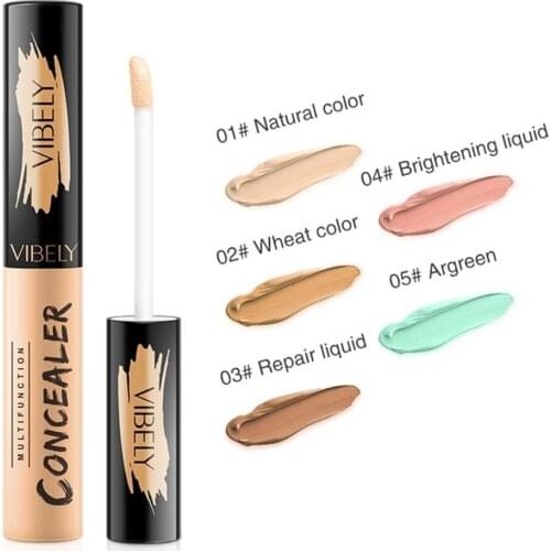 5-Color Concealer Pen Makeup Liquid Waterproof Contour Liquid Foundation Contour Makeup Concealer Stick Pencil Cosmetics