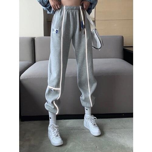 2021ss ADER ERROR Pants Men Women Best Quality Reflective Side Strip Adererror ADER Embroidered Sweatpants Trouser