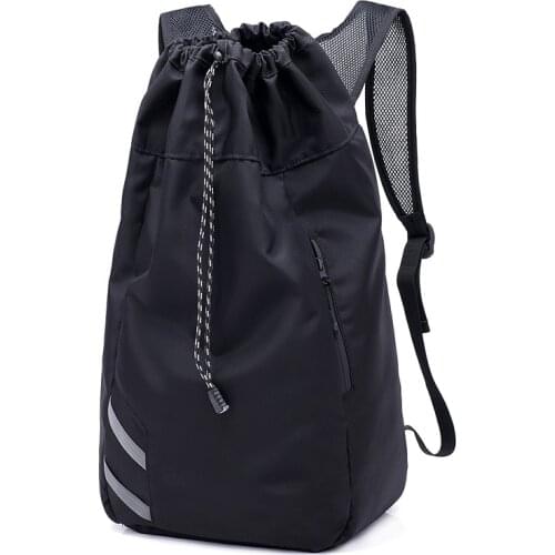 Men Basketball Backpack School Bags For Balls Soccer Drawstring Mash Fitness Bucket Bag Outdoor Sports bag