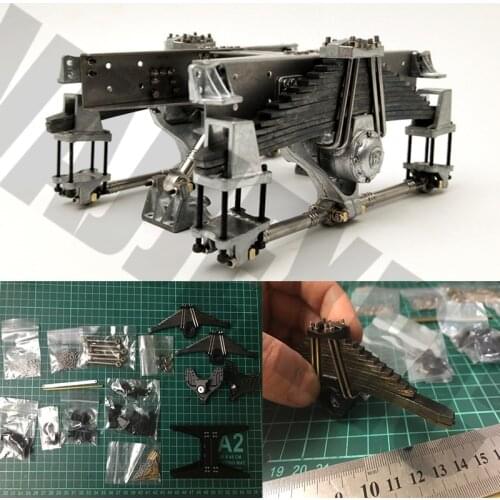 DIY Kit Heavy-duty Metal Rear Suspension for 1/14 Tamiya Remote Control Truck Scania R620 R470 R730