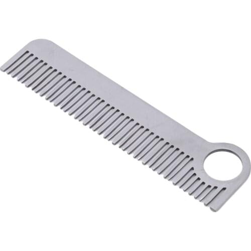 1PC Stainless Steel Hair Combs Tactical Pocket Comb High Quality Health Care Tools For Women Men Unisex