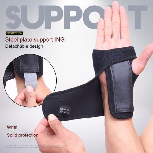 2018 NEW Adjustable Breathable Wristband Support Brace Splint Carpal Tunnel Pain Sprain Bracers Unisex