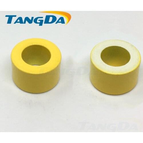 T80 26D Iron Power Cores inductor T80-26D 20.2*12.6*12.7mm 92nH/N2 75ue Iron dust Ferrite Toroid Core toroidal yellow white AG
