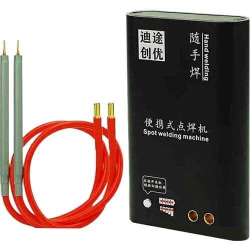 DITU Mini Spot Welder DIY Welding Machine with Quick-Release Pens and 18650 lithium battery for iPhone battery Spot Welding