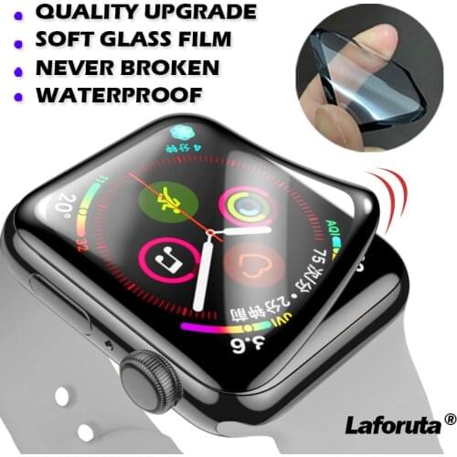 Upgraded screen protector for apple watch 6 40mm 44mm 38mm 42 mm (not tempered glass) Protective film for Iwatch SE/5/4/3/2
