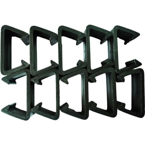 Pack of 10 Patio Wicker Outdoor Furniture Sectional Sofa Alignment Fasteners Clips Clamps Connectors - Middle and Large Size