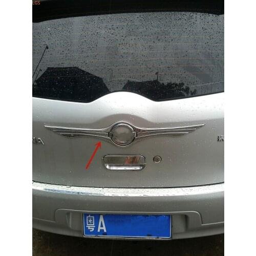 For Nissan Livina 2007-2012 High-quality ABS Chrome Rear trunk door Decorative strip Tailgate Decorative strip car accessories