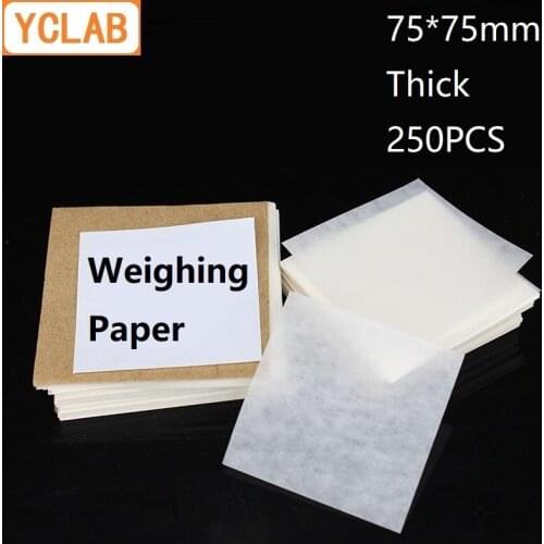 YCLAB 75*75mm Weighing Paper Square Thick 250PCS / Pack Laboratory Chemistry Equipment