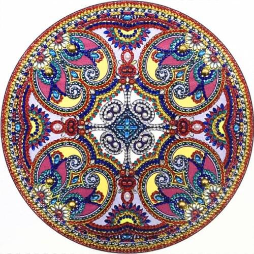 1 PCS Circle 5D Special Shaped Diamond Painting Embroidery Needlework Rhinestone Crystal Cross Craft Stitch Kit DIY