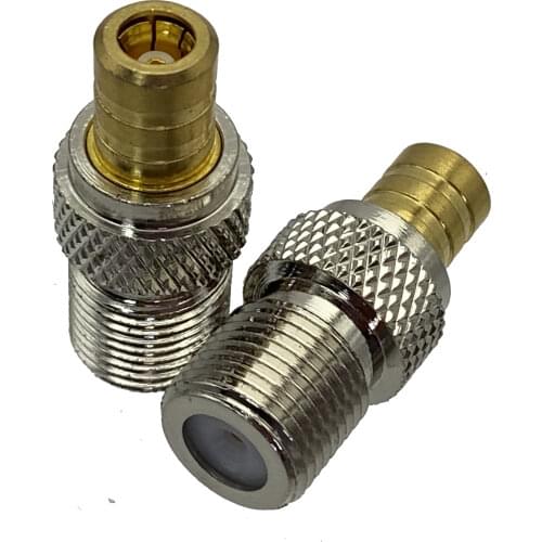 1Pcs SMB Female Jack to F TV Female Jack RF Adapter Connector Coaxial For Radio High Quanlity