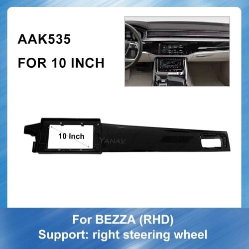 10" Car Audio Radio Panel Bezel Trim kit fascia For Perodua BEZZA GPS navigation Panel Dash Kit Installation Trim Bezel Frame