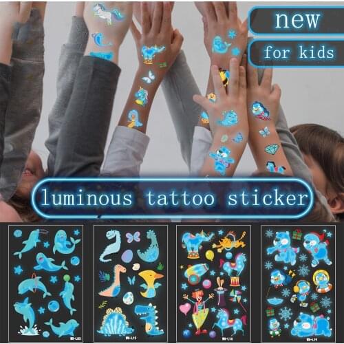 30pcs INS Fashion Series Colorful Rainbow Expression Tattoo Sticker Face Lovely Body Art Fake Tattoo Temporary Waterproof Tattoo