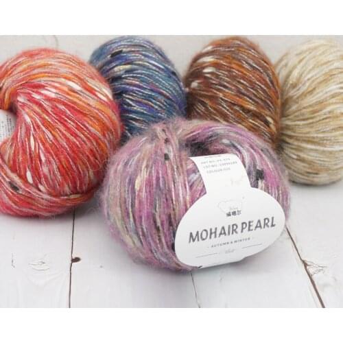 6pcs 879Gold silver silk Segment dyed mohair Scarf coat sweater silk