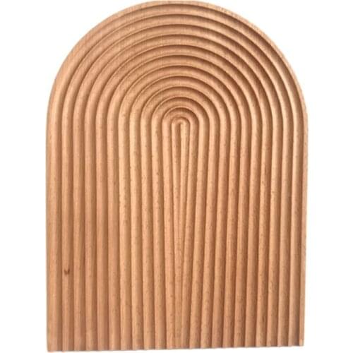 94PF Water Ripple Bread Dessert Tray Cutting Chopping Board Creative Geometric Design Placement Plate Curved Surface Art Mold