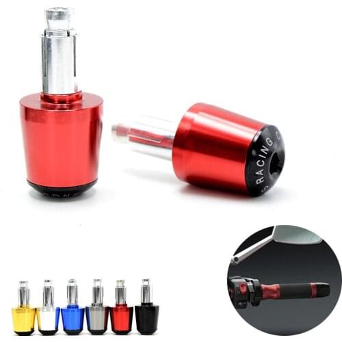22mm 7/8"" Motorcycle CNC Aluminum Handlebar Grips Bar Ends Sliders For fz1 r1200gs hornet yamaha xj6 kayo mouse pad honda shad
