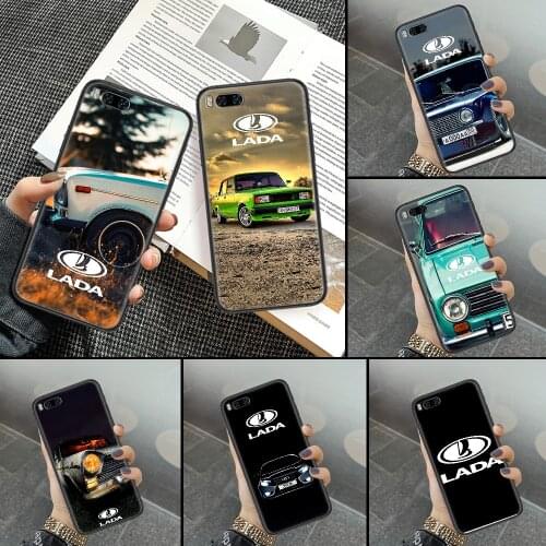 Lada car Phone case For Xiaomi Mi Max Note 3 A2 A3 8 9 9T 10 Lite Pro Ultra black tpu bumper fashion funda soft hoesjes pretty