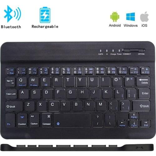 Keyboard Wireless Bluetooth Keyboard for Tablet Notebook Phone Mini Wireless Rechargable Keyboard