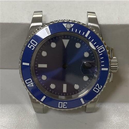 40MM Watch Case Watch Bezel Set for Miyota 8215 8205 8200 for ETA 2836 2834 Watch Movement for Mingzhu 2813 3804 Watch