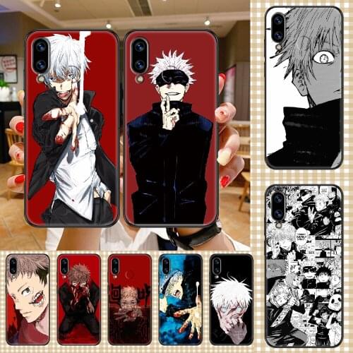 Anime Jujutsu Kaisen Phone case For Huawei Honor 6 7 8 9 10 10i 20 A C X Lite Pro Play black 3D bumper tpu waterproof fashion