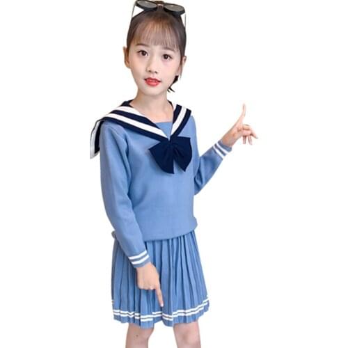 Kids Clothes Girls Big Bow Clothes For Girls Sweatshirt + Skirt Big Girls Clothes Spring Autumn Childrens Costume