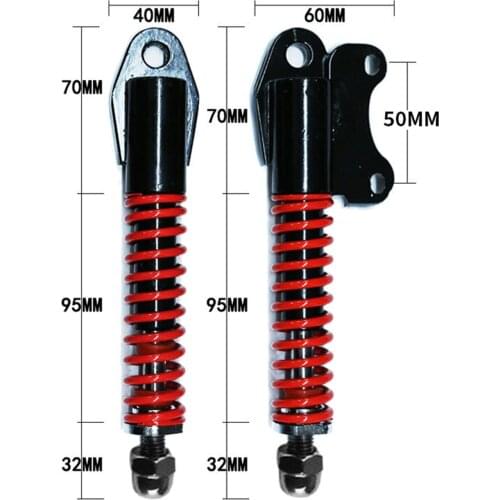 8 /10 Inch Hydraulic Spring Shock Absorber Front Fork Device Front Wheel Shock For Electric Skateboard Kick Scooter Accessories