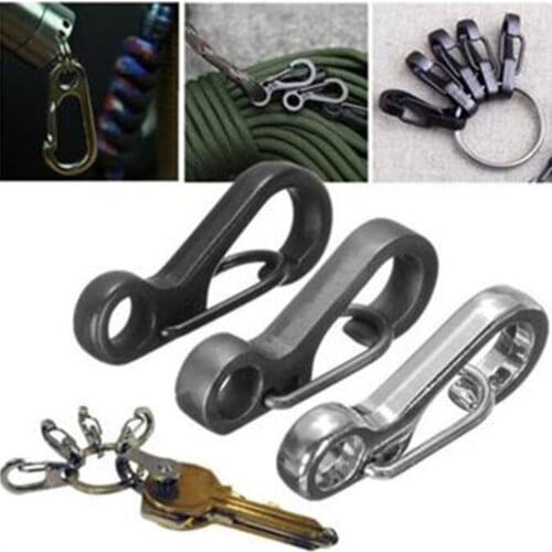 10Pcs/set High Quality Aluminum Alloy Outdoor Carabiner Mini EDC Snap Hooks Camping Hiking Survival Buckle Locking Keychain
