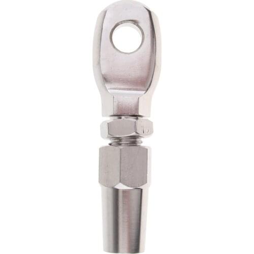 Perfeclan 10mm Stainless Steel Wire Rope Swageless Eye Terminal End