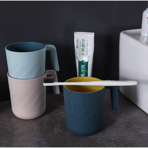 Bathroom Cups Drinking Water Brush Teeth Washing Cup With Handle Breakfast Mug Drink