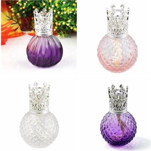 100ML Crystal Glass Perfume Bottle Fragrance Lamp Essential Oil Diffuser Fitting Travel Gifts Home Decor