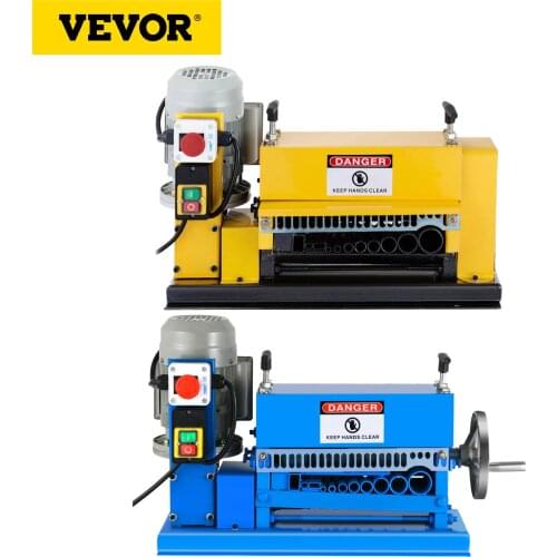 VEVOR 370W 1500W Powered Electric Wire Cable Stripping Machine 110V 220V With 10 Blades Portable for Removing Plastic & Rubber