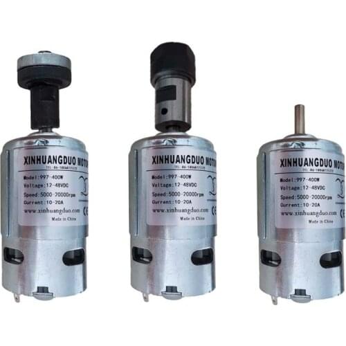 High Speed Motor Silent Ball Bearing Motor 997 Powerful DC Motor Input Voltage DC12-48V max speed 20000rpm